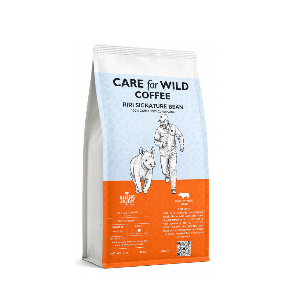 Riri Signature Kenyan Coffee Beans 250g Care For Wild Collaboration Supporting Orphaned Rhino RiRi