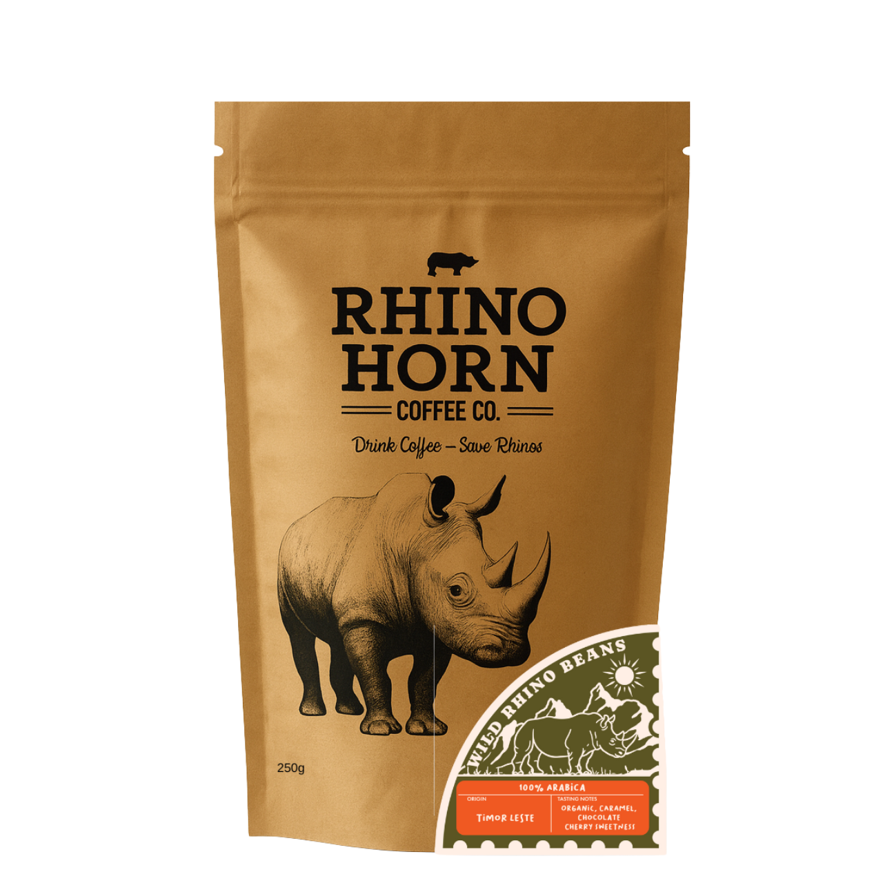 WILD RHINO BEAN - TIMOR LESTE 250G