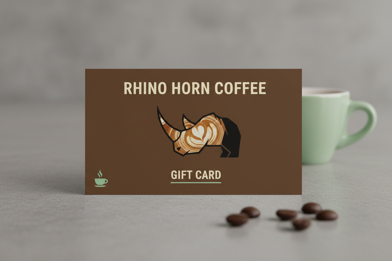 rhino horn coffee gift card